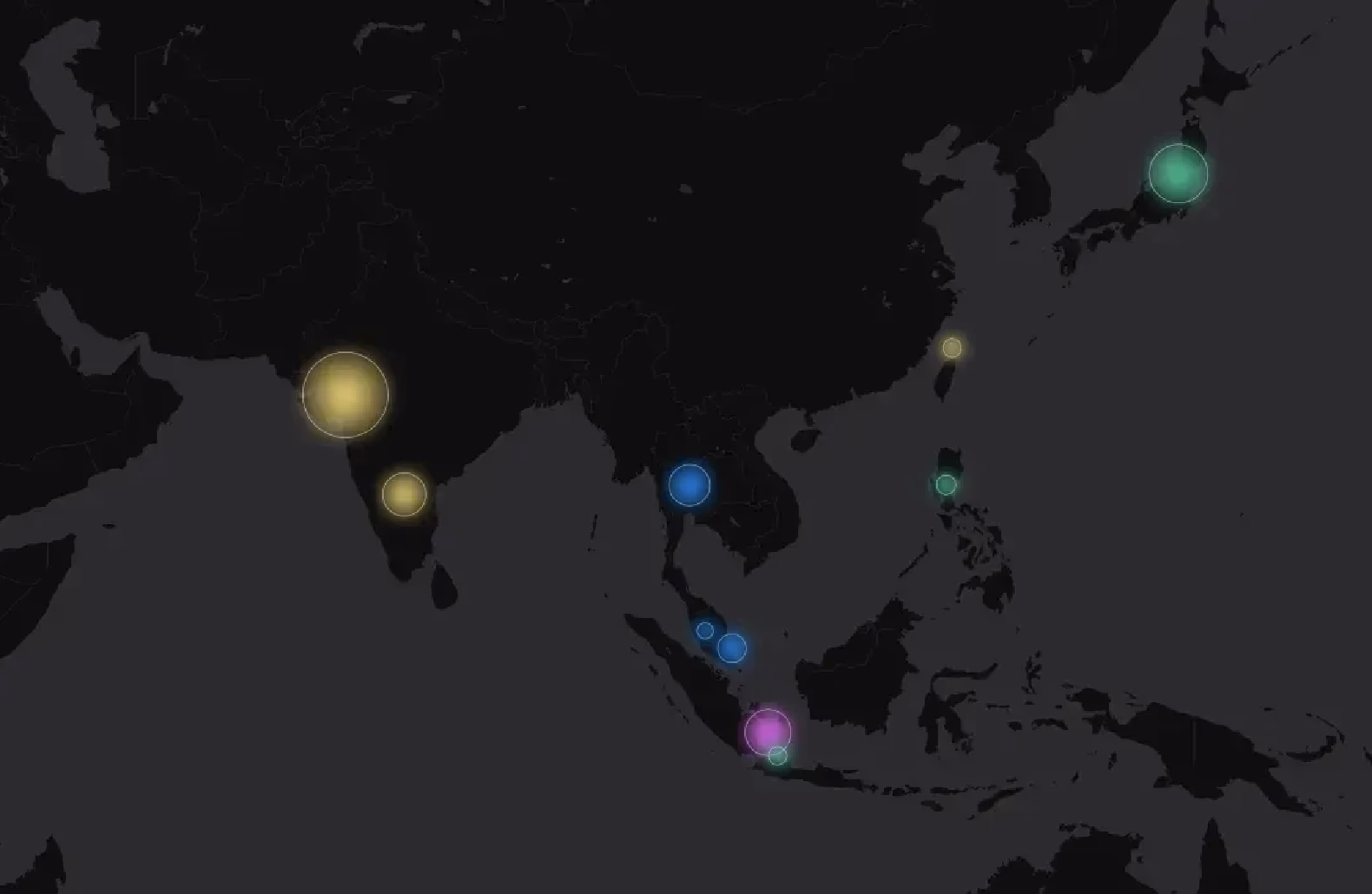 출처: Chartmetric trigger cities 2024(#)